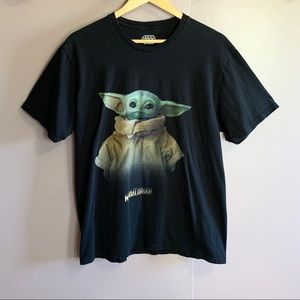 Star Wars Shirts - STAR WARS MANDALORIAN BABY YODA GRAPHIC TEE Star Wars Shirts - STAR WARS MANDALORIAN BABY YODA GRAPHIC TEE